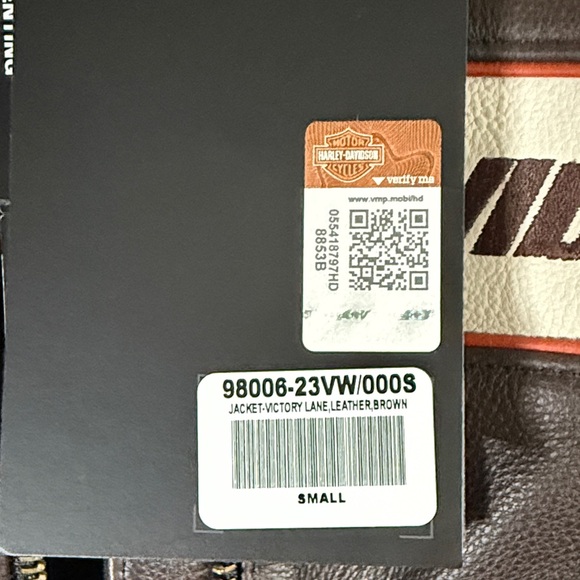 Harley-Davidson Women's Victory Lane Leather Brown Jacket Size Small NWT - Picture 13 of 14